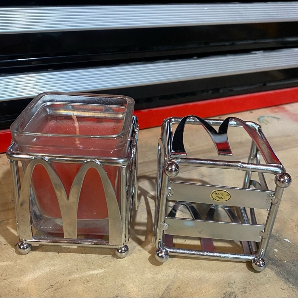 Set of McDonald’s Restaurant Metal Candle Holders - Picture 4 of 4